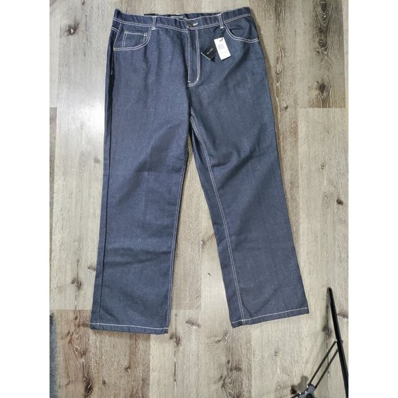 PJ Mark Men Size 42x32 Denim Jeans Relaxed Straight Fit - Picture 1 of 6